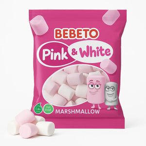 BEBETO Marshmallow Pink White 250g BEBETO - Butikkom