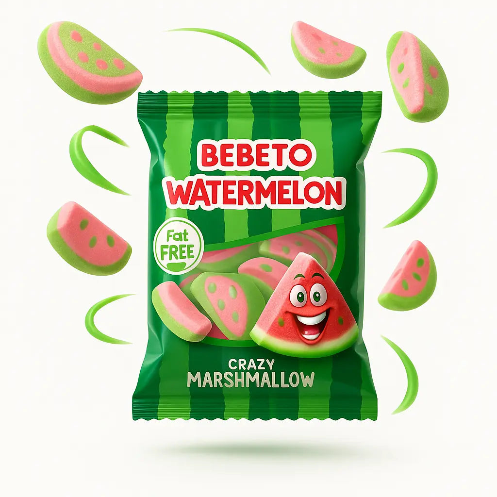 BEBETO Marshmallow Watermelon 250g BEBETO - Butikkom