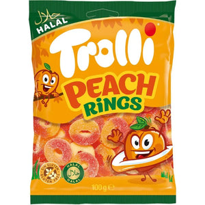 Trolli Peach Rings 100g Trolli - Butikkom