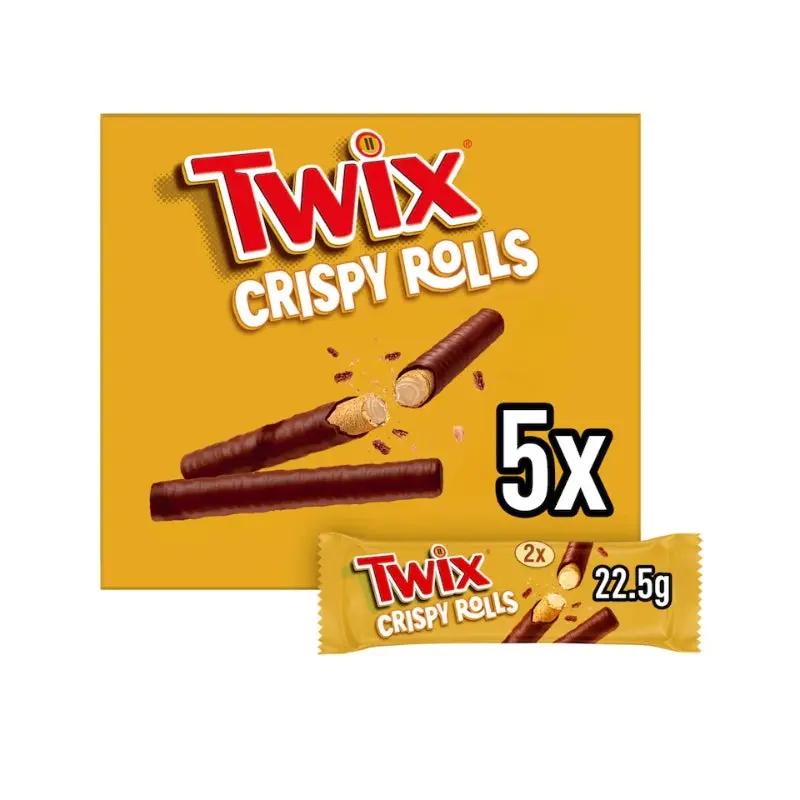 Twix Crispy Rolls 5 pack 112.5g Twix - Butikkom