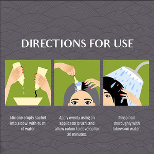 Vatika Hennapulver Rich Black 60g Vatika - Butikkom