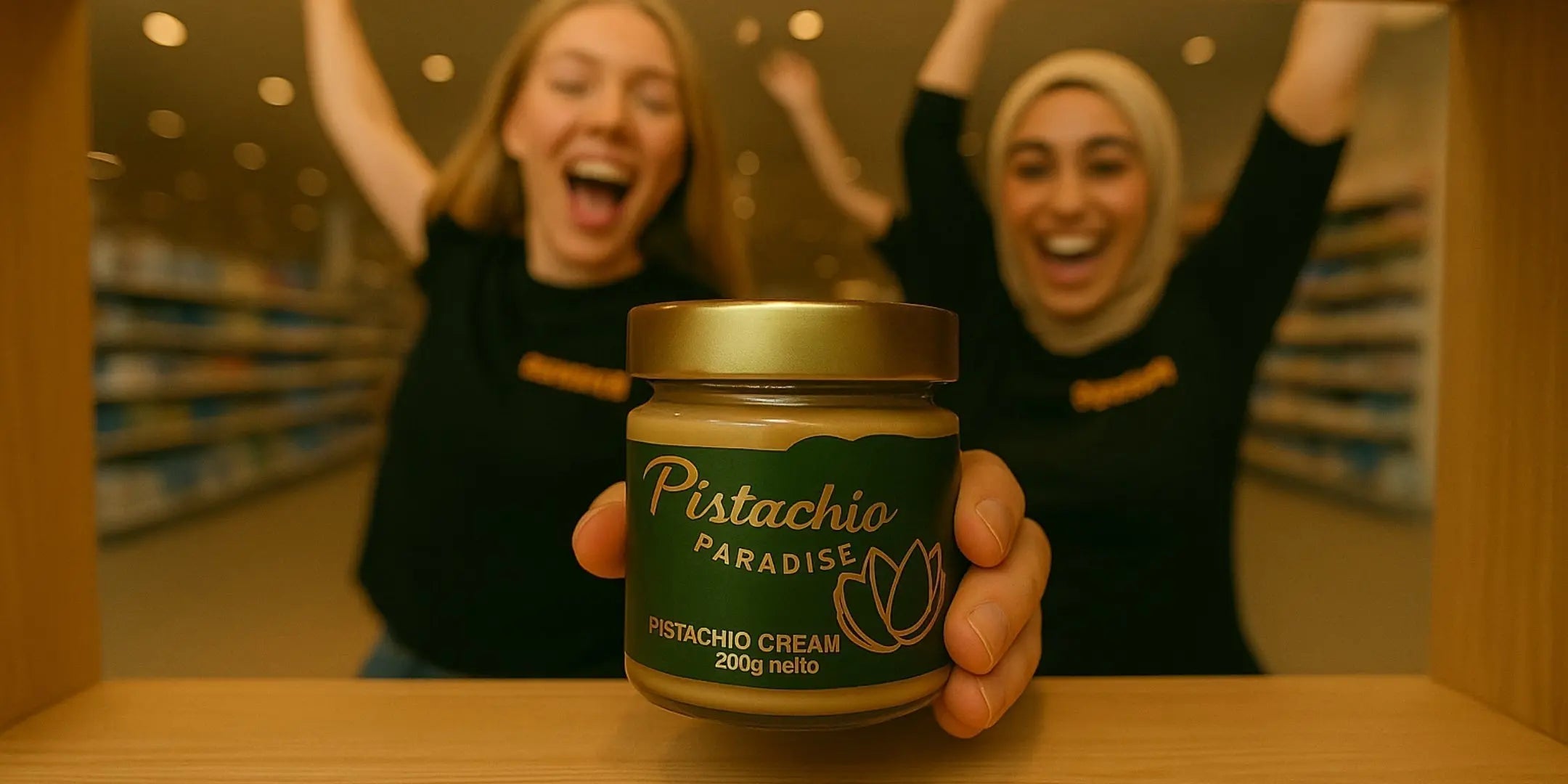 Pistage-milkshake med Paradise pistagekräm