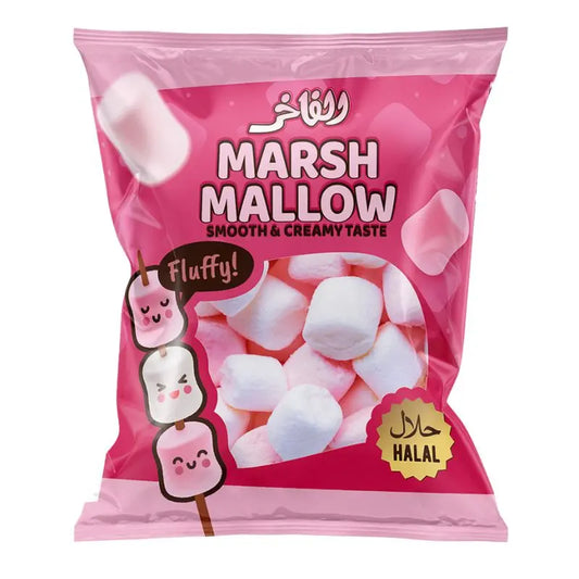 Alfakhr Marshmallow Stora Vit & Rosa 65g Alkhier Food - Butikkom