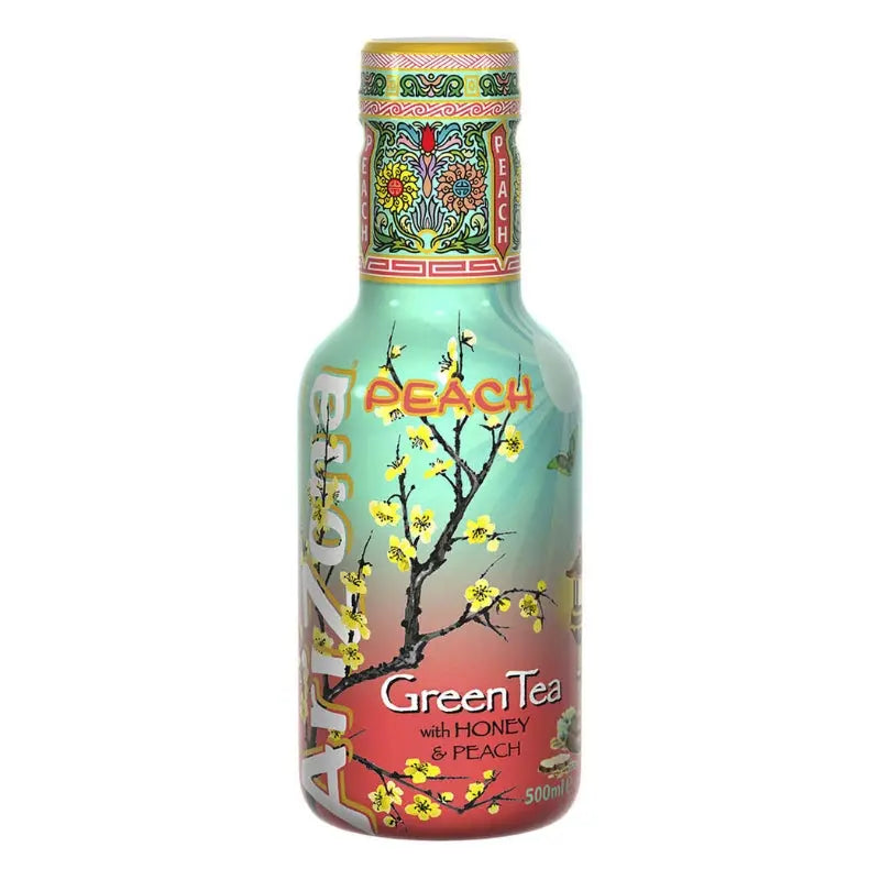 Arizona Green Tea Honey & Peach 500ml Arizona - Butikkom