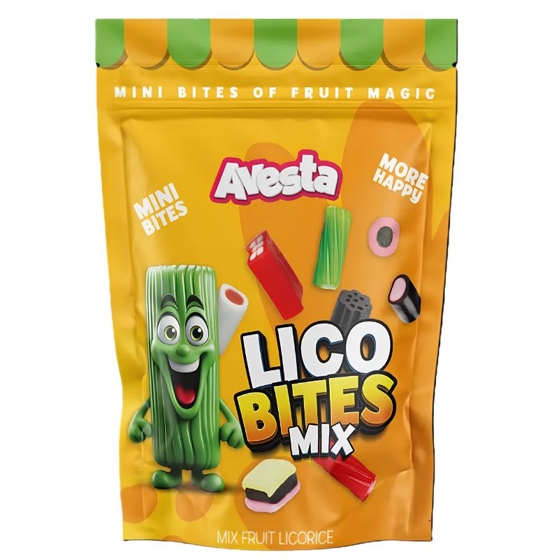 Avesta Lico Bites Fruit Mix Licorice 125g