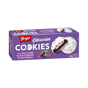 Bergen Obsession Cookies with Jelly Cube Black Currant Milk Cream 128g
