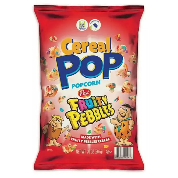 Cereal Pop Popcorn Fruity Pebbles 149g Candy Pop - Butikkom