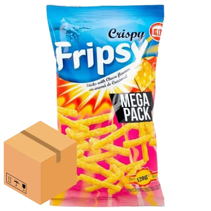 Crispy Fripsy Cheese 12 x 120g Butikkom - Butikkom