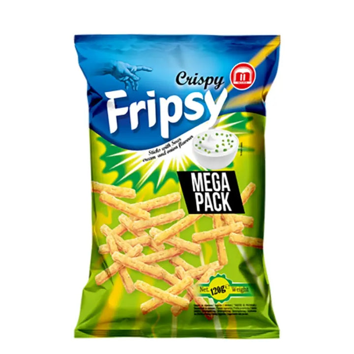 Crispy Fripsy Sourcream & Onion 120g MAKC - Butikkom