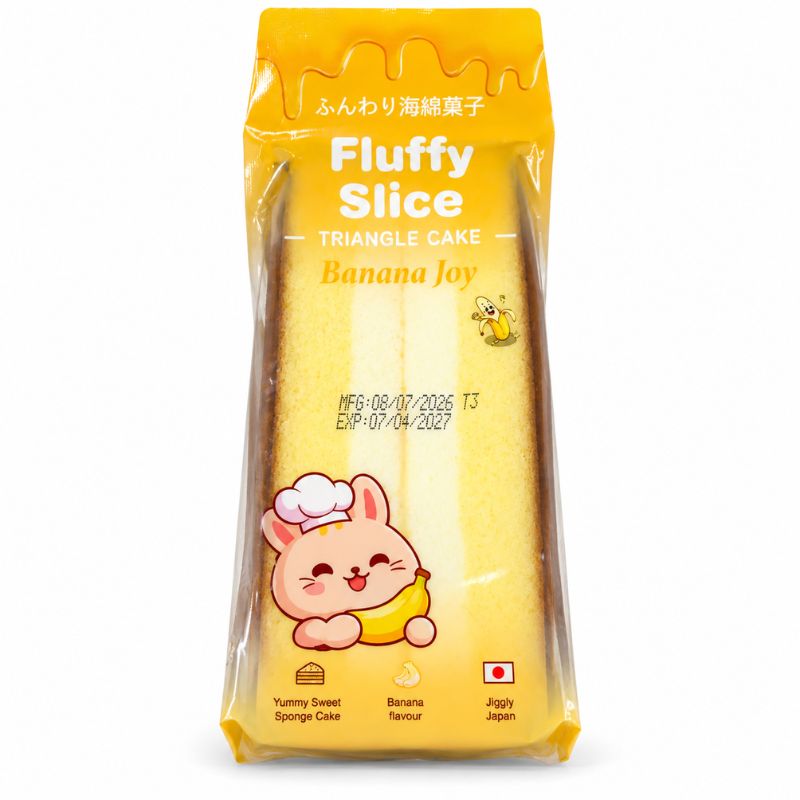 Fluffy Slice Triangle Cake Banana Joy 95g