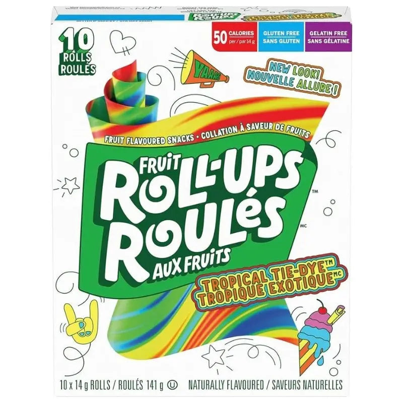 Fruit Roll-Ups Tropical Tie-Dye 10-pack Betty Crocker - Butikkom