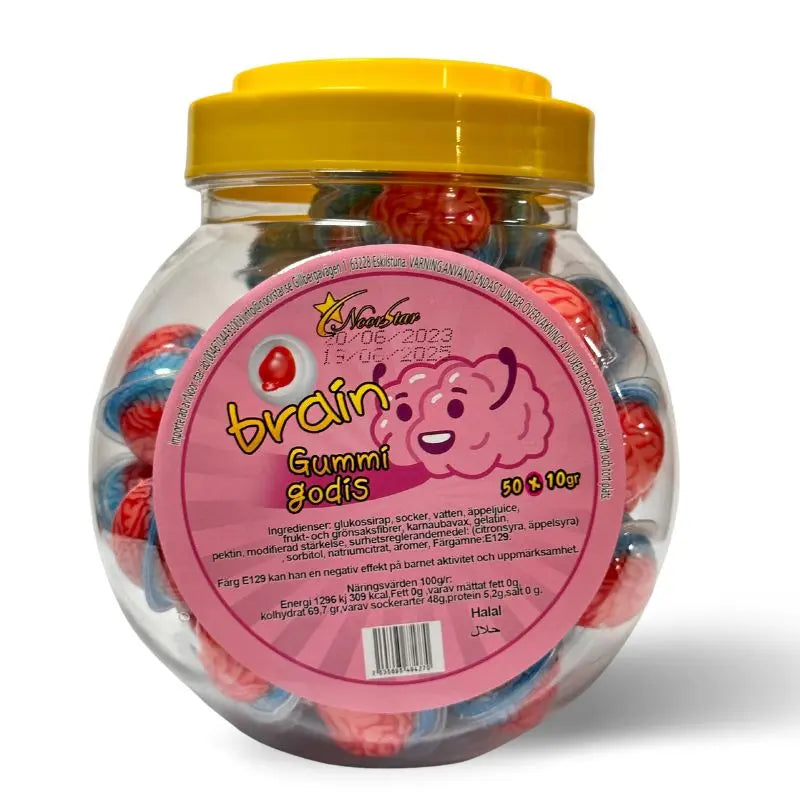 Gummigodis Brain 1st x 10g Noor Star - Butikkom