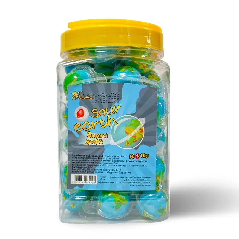 Gummigodis Sour Earth 1st x 10g Noor Star - Butikkom