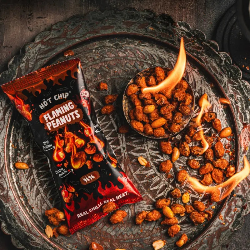 HOT CHIP Flaming Peanuts  70g HOT CHIP - Butikkom