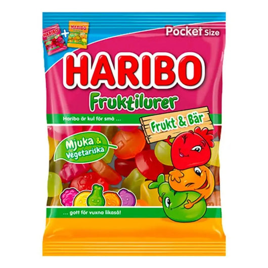 Haribo Fruktilurer Frukt & Bär 80g Haribo - Butikkom