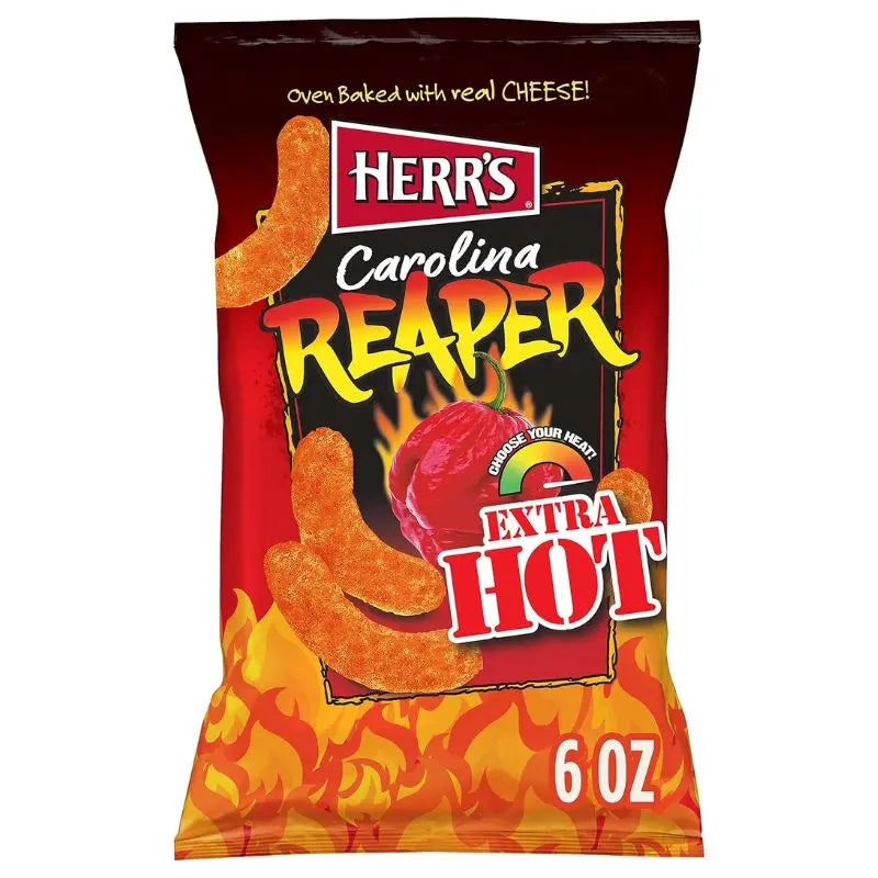 Herr's Carolina Reaper Cheese Curls 170g Herr´s - Butikkom