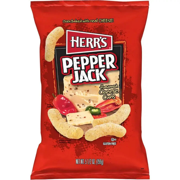 Herr´s Pepper Jack Cheese Curls 156g Herr´s - Butikkom