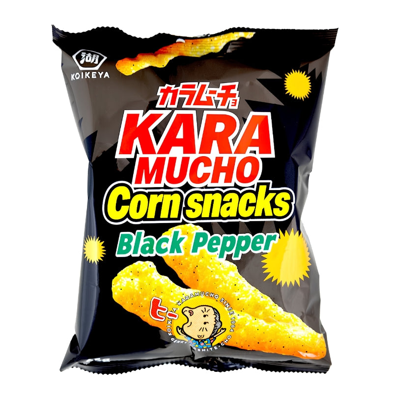 Koikeya Karamucho Majssnacks Black Pepper 65g