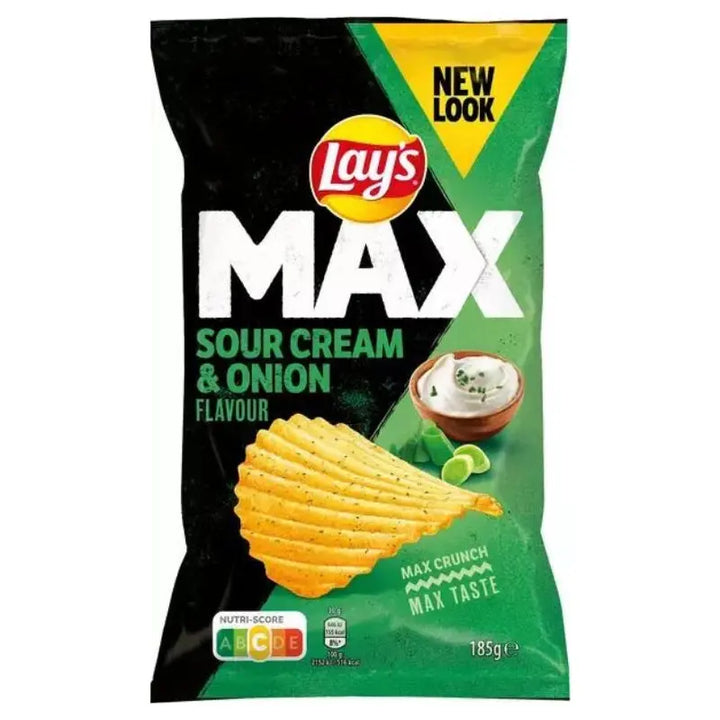 Lay's Max Sourcream& Onion 185g Lay's - Butikkom