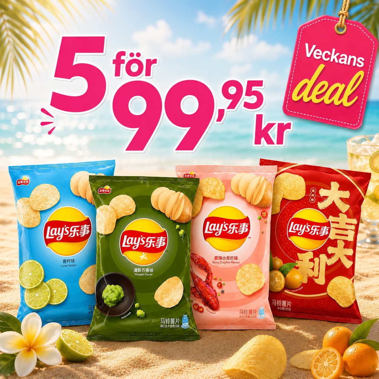 Lay's box 5 för 99.95 kr