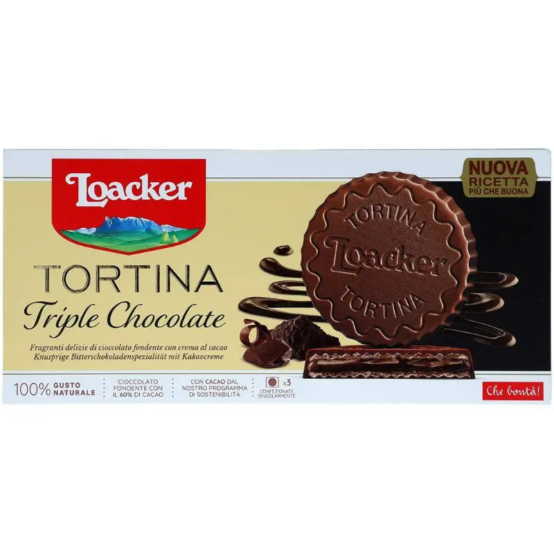 Loacker Gran Pasticceria Tortina Triple Dark 63g Loacker - Butikkom