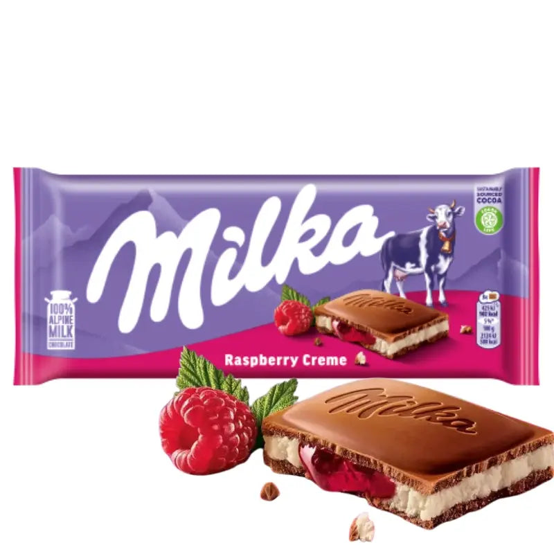 Milka Raspberry Creme 100g Milka - Butikkom