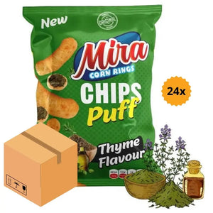 Mira Chips Puff Thyme 60g x 24st