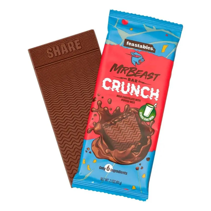 Mr Beast Bar Crunch Chocolate 60g Feastables - Butikkom