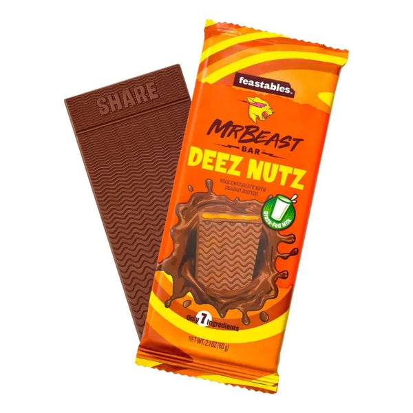 Mr Beast Bar Deez Nuts Chocolate 60g Feastables - Butikkom