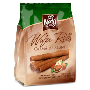 Naty Premium Wafer Rolls & Hazelnut Cream 100g