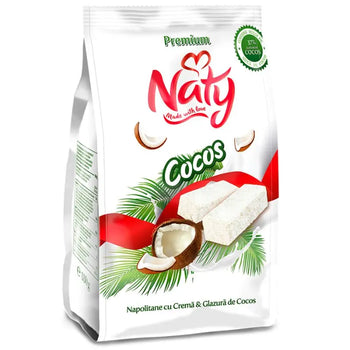 Naty Wafer Coconut Cream & Glasyr 140g European Food - Butikkom