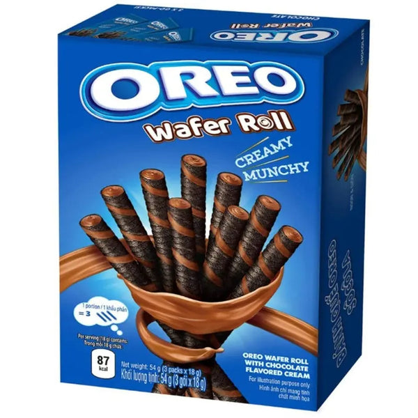 Oreo Wafer Rolls Chocolate 54g Oreo - Butikkom