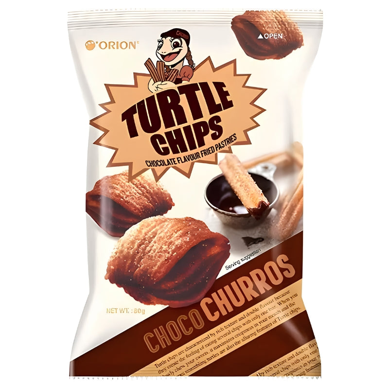Orion Turtle Chips Choco Churros 80g