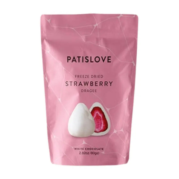 PATISLOVE Freeze Dried Strawberry & White Chocolate 80g PATISLOVE - Butikkom