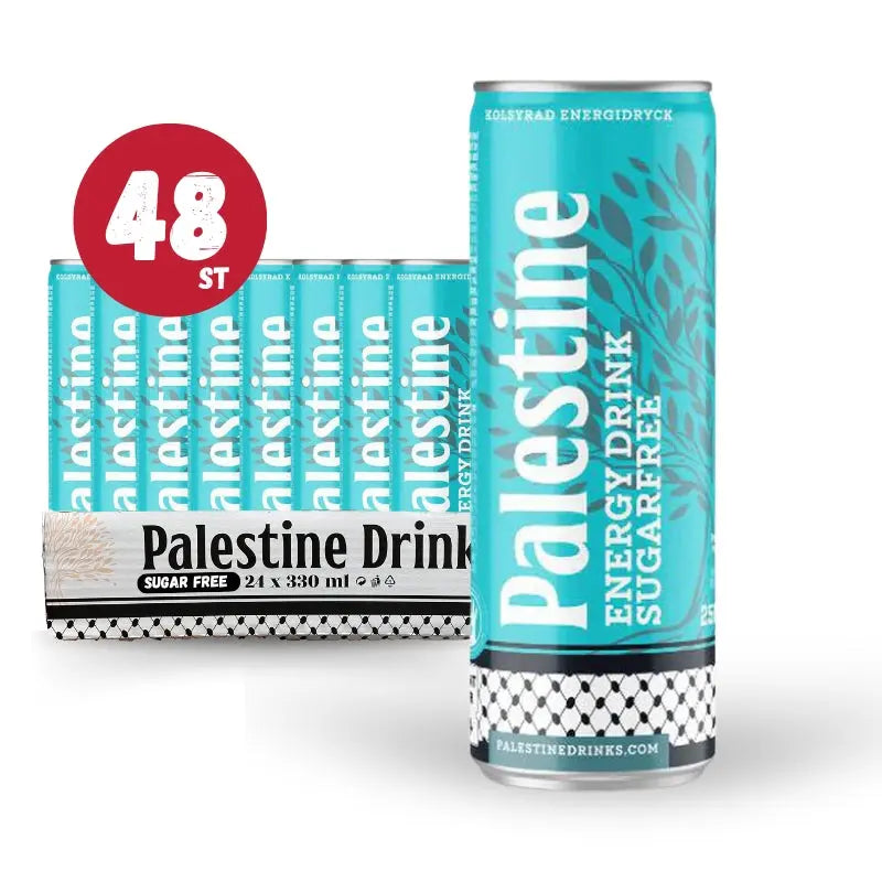 Palestine Energy Drink Sugar Free 48 x 250ml Palestine Drinks - Butikkom