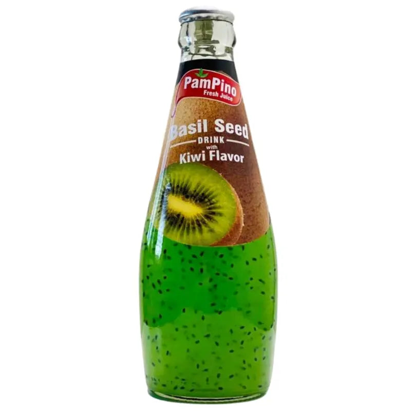 PamPino Basil Seed & Kiwi 290ml Ramune - Butikkom