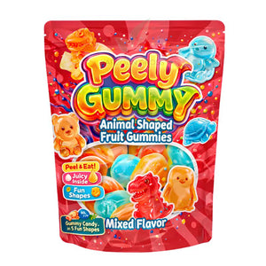 Peely Gummy Animal Shaped Fruit Mixed 60g