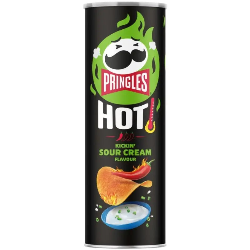 Pringles Hot Kickin' Sour Cream 160g Pringles - Butikkom