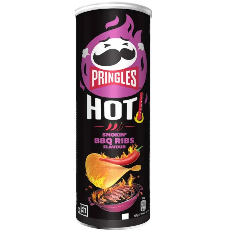 Pringles Hot Smokin' BBQ Ribs 160g Pringles - Butikkom