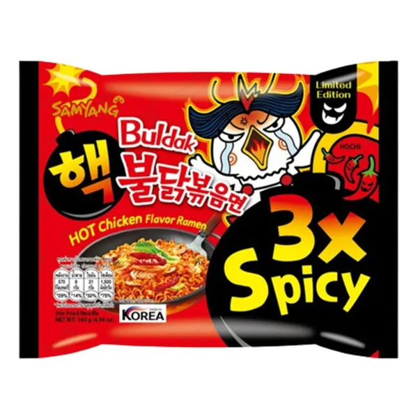 Samyang Hot Chicken Ramen 3x Spicy 140g Samyang - Butikkom