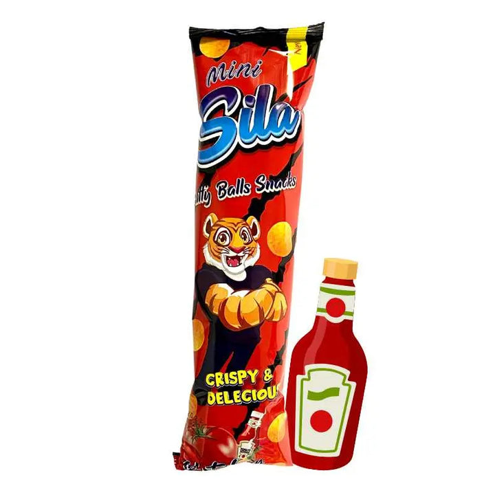 Sila Mini Balls Snacks Ketchup 60 x 20g - Butikkom