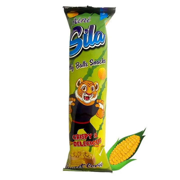 Sila Mini Balls Snacks Sweet Corn 60 x 20g - Butikkom