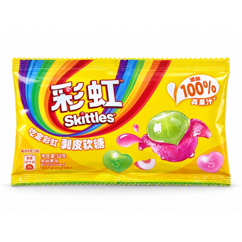 Skittles Peelable Soft Candy 1st x 50g