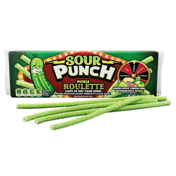 Sour Punch Bites Pickle Roulette 128g Sour Punch - Butikkom