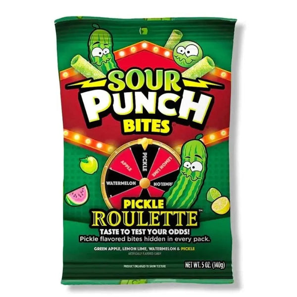 Sour Punch Bites Pickle Roulette 140g Betty Crocker - Butikkom