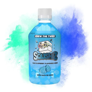 Squshiz Blue Raspberry med Nata de Coco 350ml