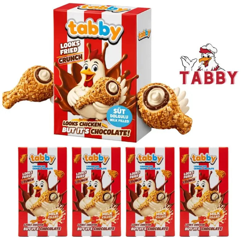 Tabby Crunch Chocolate 5st x 50g Tabby - Butikkom