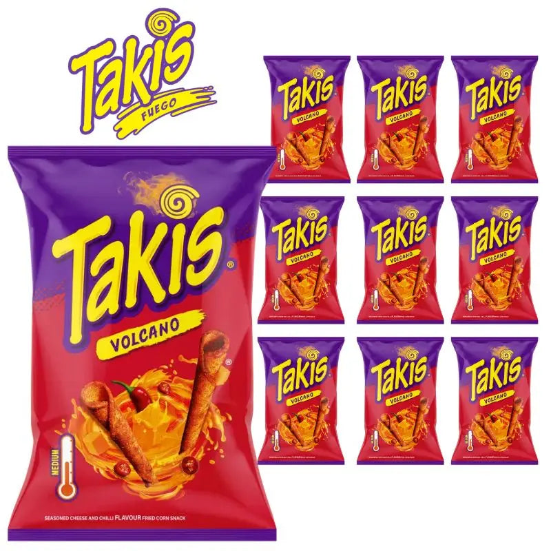 Takis Volcano 10 st x 100g Takis - Butikkom