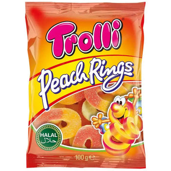 Trolli Peach Rings 100g Trolli - Butikkom
