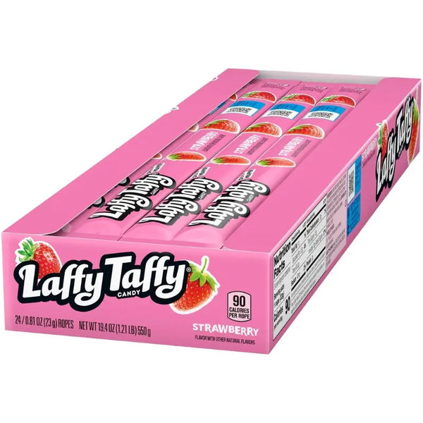 Wonka Laffy Taffy Strawberry 24 x 23g Butikkom - Butikkom